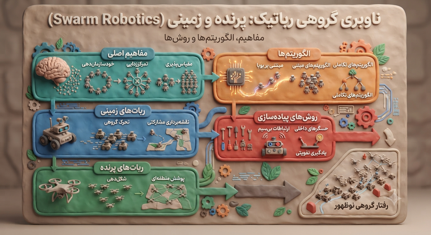 ناوبری گروهی رباتیک: از الهام‌گیری از طبیعت تا هماهنگی پرنده و زمینی