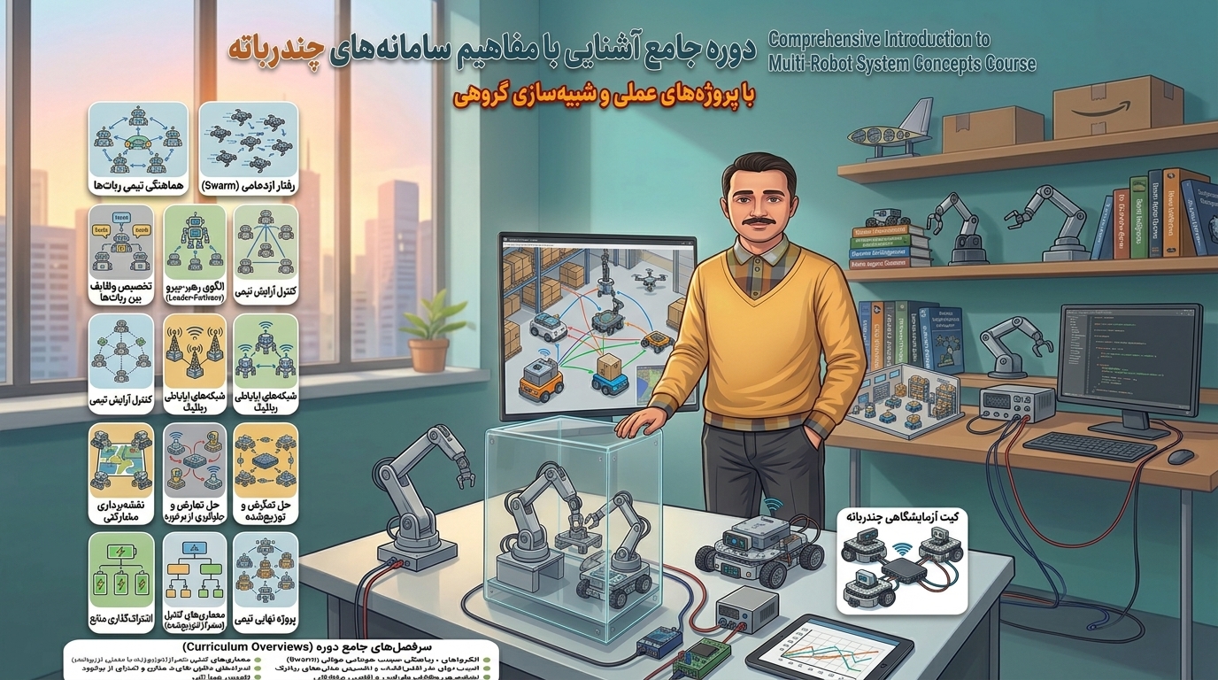 دوره آموزشی آشنایی با مفاهیم سامانه های چند رباتی