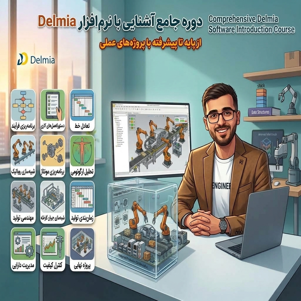 دوره جامع مهندسی تولید دیجیتال با DELMIA